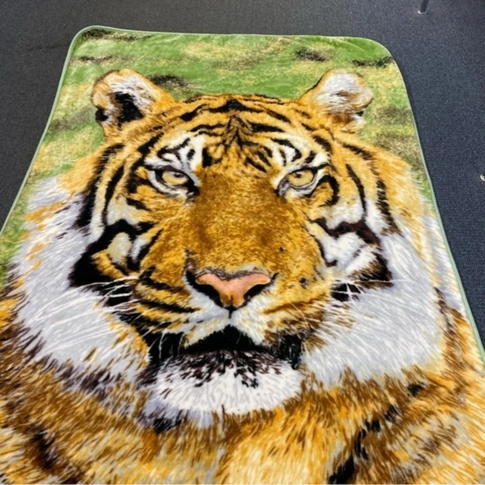 Shavel Home Products Tiger Blanket Size 60X80 Cozy‎ Warmth Gift